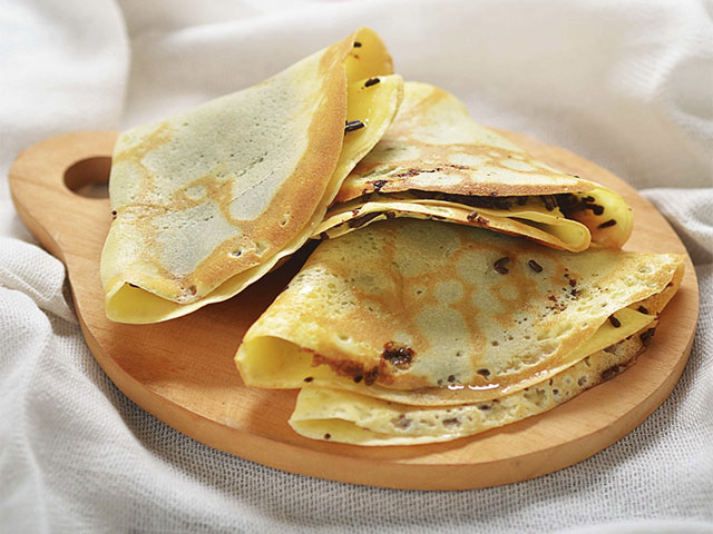 imagen receta crepes de jamón y queso